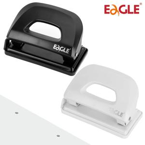 Eagle 2 홀 종이 펀처, 12매 용량, 잔류 용기 포함, 조정 가능한 용지 가이드, 학교 사무실 바인딩 용품