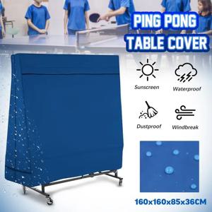 옥스포드 원단 탁구 테이블 커버, 방수 자외선 방지 탁구 커버, 통기성 야외 정원 커버, 160x160x85cm