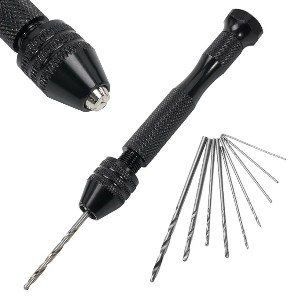 소형 핸드 드릴 세트, 목공 드릴링 도구, 모델 취미 DIY 쥬얼리 공예, 수동 드릴 비트, 0.3-3.2mm