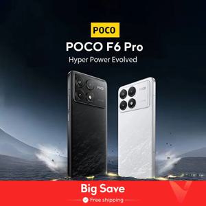 POCO F6 프로 5G 글로벌 버전 스마트폰, 스냅드래곤®플로우 아몰레드 도트 디스플레이, 120W 충전 NFC, 8 세대 2 6.67 인치, 120Hz