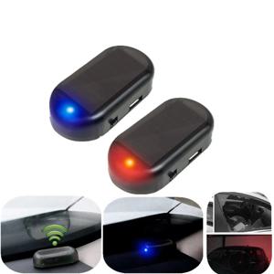1Pcs 자동차 가짜 보안 빛 태양 광 발전 시뮬레이션 더미 경보 무선 경고 도난 방지주의 램프 LED 깜박임 모조