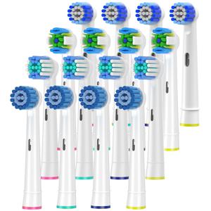 칫솔 헤드, 구강 B 전동 칫솔 헤드와 호환, 4 민감도, 4 정밀도, 4 치실, 4 크로스, 16 팩