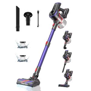 Buture JR400 38000Pa 무선 진공 청소기, 450W, 터치 디스플레이 포함, 카펫 머리용 스마트 가전, 55 분