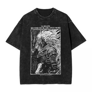 T 셔츠 Eldened Ringed Maliketh Warrior Jar 힙합 참신 티셔츠 하라주쿠 streetwear 여름 탑 티셔츠 남성 여성용