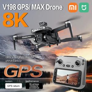 Xiaomi Mijia V198GPS MAX 드론 8K 전문 브러시리스 모터 레이저 장애물 회피 Foldable Quadcopter Aerial Optical RCToy