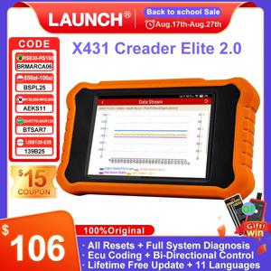 벤츠/BMW/Audi/GM/TOYOTA/NISSAN/Renault/Peugeot/Citroën/Kia obd2 스캐너 용 X431 Elite 2.0 차량 진단 도구 출시