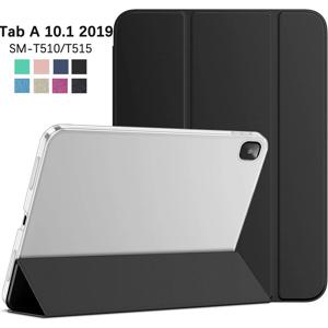 삼성 갤럭시 탭 A 10.1'' 2019 플립 삼중 스탠드 커버 SM-T510 SM-T515 PU 가죽 시작 케이스 보호 쉘