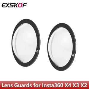끈적 끈적한 렌즈 가드 Insta360 X4 / X3 / Insta 360 One X2 방수 360 액션 카메라 액세서리 용 PC 보호 커버 캡