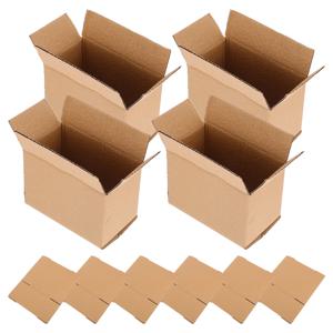 배송 이동 포장을 위한 10 Pcs 골판지 상자 재사용 가능한 종이 메일 링 컨테이너 안전 조립 디자인