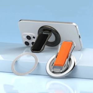 2025 Magsafe 360 ​​도 회전을위한 새로운 강력한 자기 전화 홀더 iPhone 14 15 16 Xiaomi 용 이중 자석 손가락 링 스탠드