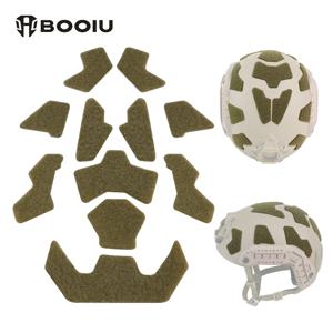 BOOIU 11 개/대 전술 헬멧 매직 스티커 Velcros FAST Airsoft 헬멧 패딩 스티커 범용 테이프 헬멧 액세서리