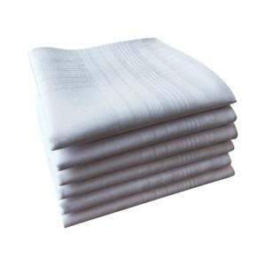 39bb 흰색 손수건 타월 소프트 반다나스 스퀘어 천 편안한 땀 타월 5pcs