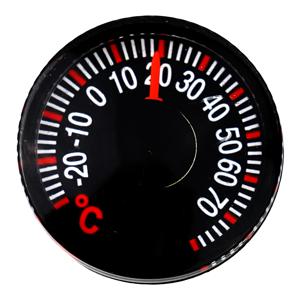 1pcs 라운드 플라스틱 도어 창 온도계 야외 온도 측정기 센서 게이지 포인터 유형 온도계 20mm 27mm