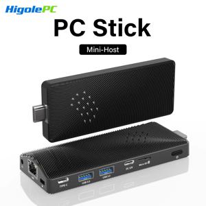 하이골 PC 스틱 인텔 J4105 미니 PC 윈도우 11 WiFi5 8GB 128GB 팬리스 데스크탑 PC 4K 미니 컴퓨터 TV 스틱