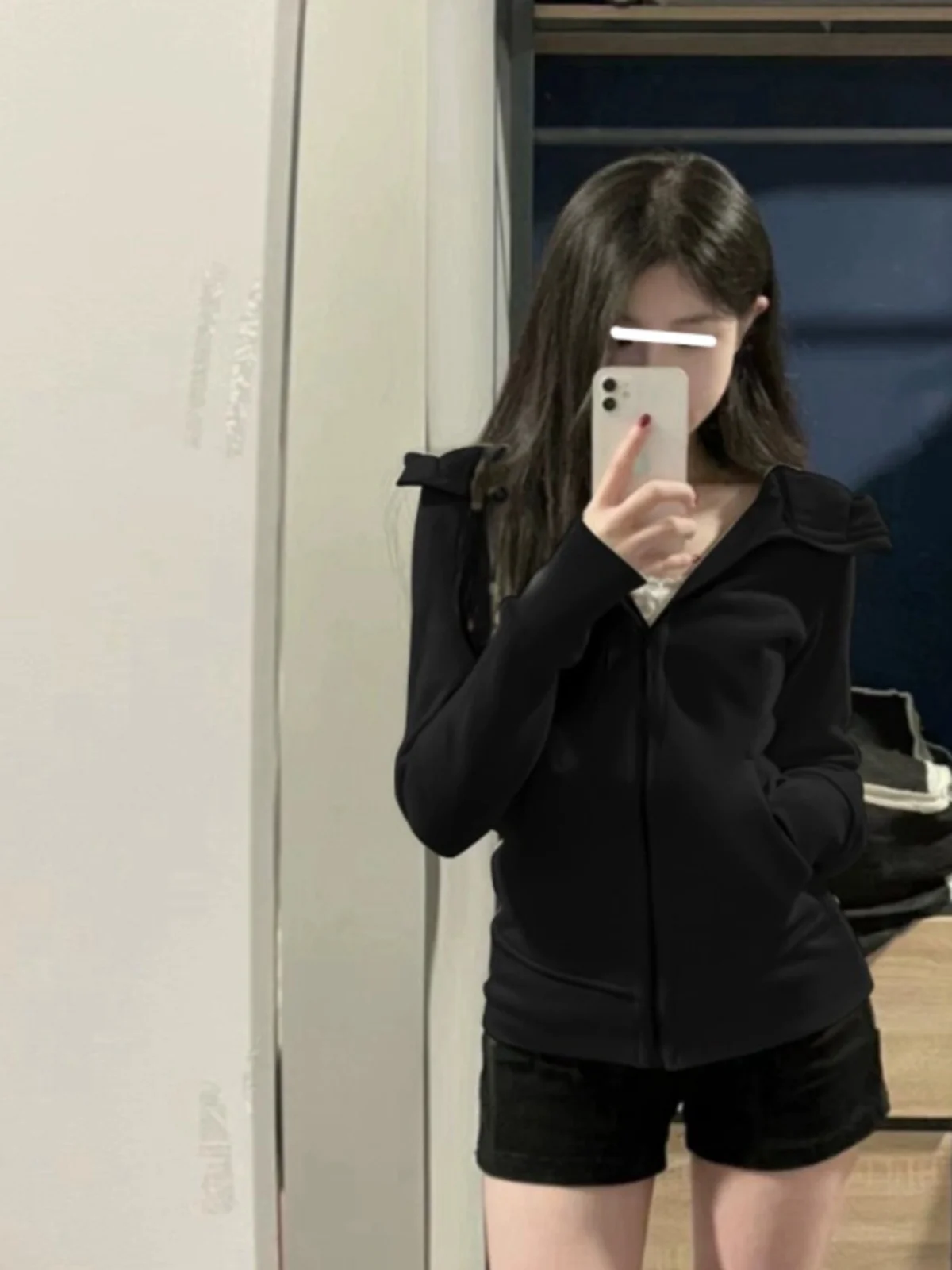 그레이 양털 안감 후드 여성 운동복 슬림 피트 가을 겨울 캐주얼 다목적 겉옷 한국 스타일 통근 디자인