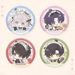 58mm 게임 러브 앤 딥스페이스 카와이 제인 라파엘 케이블 실러스 자비에 코스프레 의상 배지 핀 SPTE 양철 브로치 소품 선물