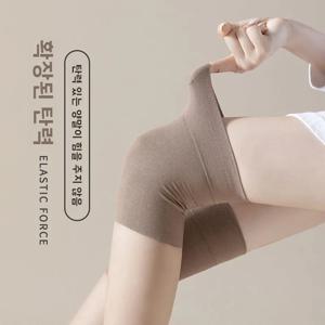 여성용 긴 튜브 양말 무릎 높이 얇은 여름 미끄럼 방지 방지 댕글 에어컨 룸 다리 따뜻함 보호 무릎 패드