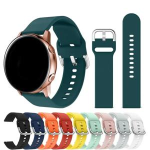 삼성에 적합한 갤럭시 워치 액티브 2 20mm/22mm 스트랩 40mm 44mm 3 기어 스포츠 손목 팔찌 교체 시계 밴드 20mm 22 시계 밴드