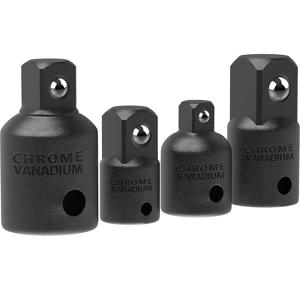 새로운 4PCS 임팩트 소켓 어댑터 감속기 세트 1/2 3/8 1/4 인치 자동 및 임팩트 드라이버 건설 작업에서 렌치 드릴 사용