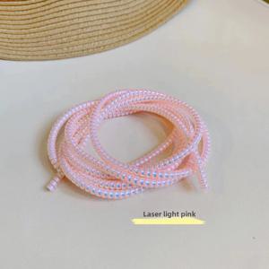1.6M USB 충전 데이터 라인 케이블 보호기 - 스프링 랩 와이어 코드 보호, 홈 데스크 액세서리용 케이블 와인더 정리함