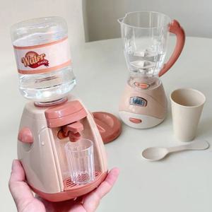 미니 가전 주방 장난감 어린이를위한 커피 메이커 워터 디스펜서 및 토스터로 놀이 세트 척 소년 소녀 선물