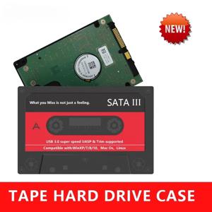 새로운 2.5인치 외장형 하드 드라이브 인클로저, USB 3.0 SATA 5Gbps HDD 및 SSD 테이프 인클로저 UASP(PC 노트북용)