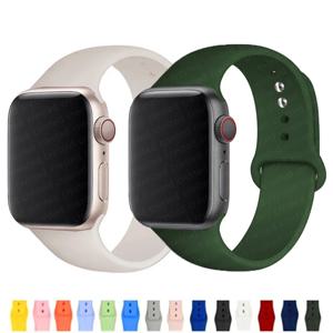 Apple Watch 밴드 용 실리콘 스트랩 45mm 41mm 44mm 42mm 49mm 40mm 46mm 팔찌 correa iwatch 시리즈 10 9 8 7 se Ultra 6 5 4 3