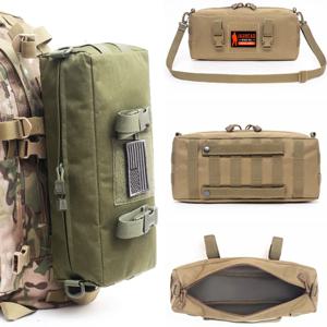 전술 주머니 Molle EDC 나일론 방수 사냥 가방 스포츠 낚시 허리 팩 여행 캠핑 사냥 크로스 바디 숄더 백