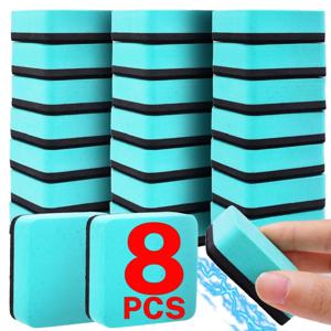 4-8PCS 미니 건조 지우기 칠판 지우개, 자기 화이트 보드 건조 지우개 교사 용품에 대 한 칠판 클리너 와이퍼
