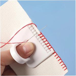 일관된 스티치를 위한 2개 재봉 가이드 템플릿 키트 – 직물 자수 및 가죽 공예용 3mm 간격 정밀 재봉 도구