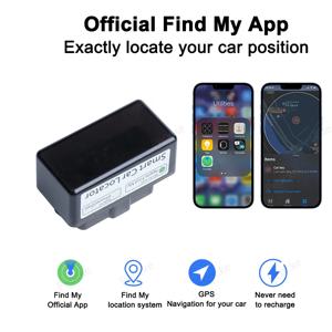 Apple 용 자동차 obd2 로케이터 용 미니 gps 트래커 내 iTag 찾기 obd gps 모니터 트래커 차량 분실 방지 무료 앱