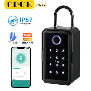 CDOK K3 TTlock/Tuya 스마트 키 박스, IP67 방수, 강화 알루미늄 합금 소재