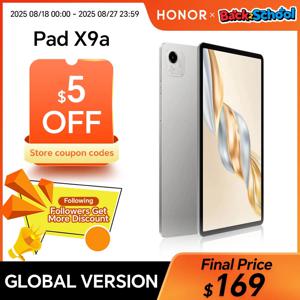 글로벌 버전 HONOR Pad X9a 6GB+128GB/8GB+256GB 11.5인치 2.5K 120Hz LCD 화면 8300mAh 배터리 35W 슈퍼차지 WiFi 안드로이드 15
