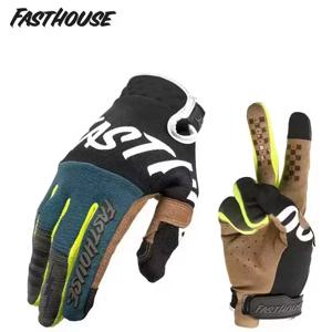 FASTGOOSE 레트로 라이더 모토 크로스 레이싱 장갑 모토 BMX ATV MTB 오프로드 오토바이 산악 자전거 장갑 사이클링 경쟁 장갑