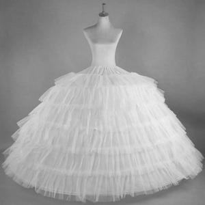 화이트 Tulle 6 농구 웨딩 드레스 플러스 사이즈 푹신한 여자 볼 가운 언더 셔츠 Crinoline Pettycoat 후프 스커트