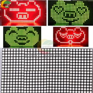 도트 매트릭스 레드 및 그린 듀얼 컬러 제어 LED 디스플레이 모듈 DIY 키트, 아두이노, STM32, MSP430, PIC, DIY 키트에 적합, 16x32