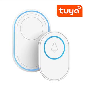 지능형 Tuya APP 무선 WIFI 초인종 홈 알람 환영 초인종 방수 원격 스마트 도어 벨 차임 EU 영국 미국 플러그