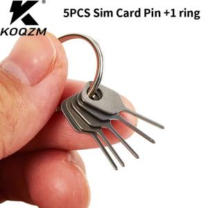 SIM 카드 배출 핀 키 도구 바늘, 휴대폰용 SIM 카드 트레이 홀더, 세트당 5 개