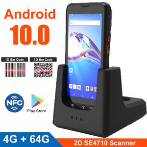RUGLINE Octacore 안드로이드 10 모바일 데이터 수집기 ​​1D 2D 바코드 스캐너 IP67 견고한 휴대용 PDA UHF RFID 리더(4G RAM 64G 포함)