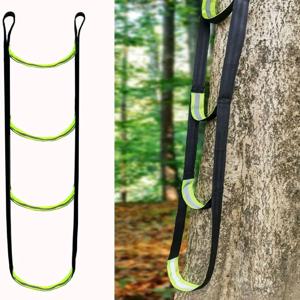 3 단계 등반 스틱 보조기, 나무 스탠드 단계, 웨빙 사냥 사다리, 경량 로프 보조기, 야외 등반, 동굴, 캐노닝