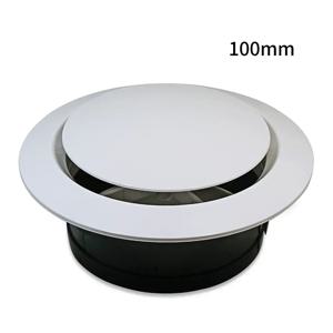 벽 천장용 ABS 화이트 장식 환기구 커버, 난방 천장 원형 환기 그릴 배출구, 75mm, 100mm, 150mm, 200mm