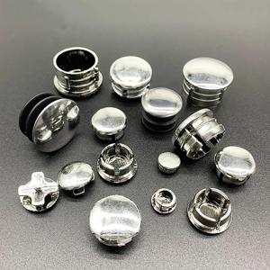 원형 스테인레스 스틸 파이프 캡, 보호 개스킷, 먼지 도장 엔드 커버 캡, 파이프 볼트 가구용, 20mm, 22mm, 25mm