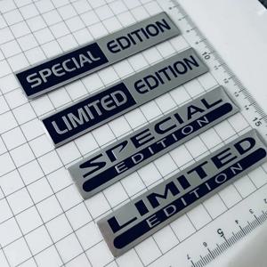 3D 금속 알루미늄 실버 블랙 로고 한정판 엠블럼 자동차 펜더 배지 트렁크 데칼 한정판 Stikcer 액세서리