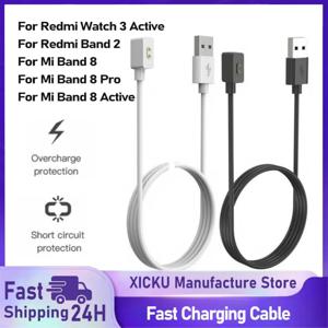 Xiaomi Band 8 용 USB 충전기 케이블 Redmi Watch 3 Active Charger Dock 용 Active Mi Band 8 Pro 자기 충전 크래들 어댑터