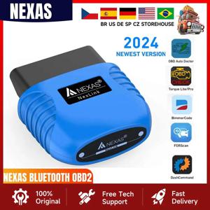 NEXAS 블루투스 obd2 스캐너 EOBD 오토바이 자동차 진단 도구 iOS Android Windows 용 Nexlink obd 2 스캔 도구 코드 리더