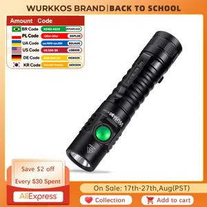 Wurkkos FC11C Nichia 519A 벅 회로 하이킹 18650 손전등 최대 출력 1200 LM USB C 충전식 EDC 토치 아버지의 날 선물