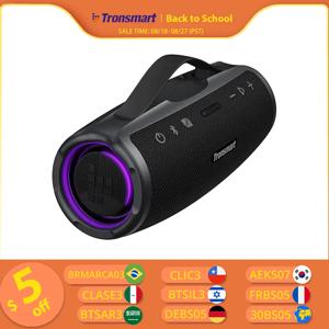 Tronsmart Mirtune S100 스피커 50W 블루투스 스피커, IPX7 방수, 앱 제어, 내장 파워뱅크 및 접이식 핸들