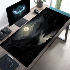 밤 달빛 대형 멋진 마우스 패드 노트북 미끄럼 방지 esports 사무실 책상 매트 게임 플레이어 마우스 패드 미니 PC 데스크탑 액세서리