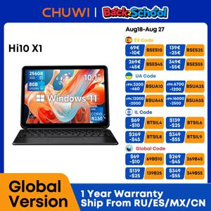 CHUWI Hi10 X1 Intel N150 2 IN 1 Windows 태블릿 노트북 UHD 그래픽 10.1 