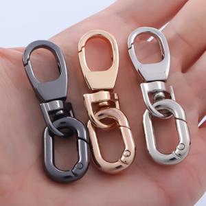 2pcs 회전 걸쇠 클립, 금속 랍스터 클로 걸쇠, 키 체인 만들기, DIY 공예에 대 한 키 링과 회전 걸쇠